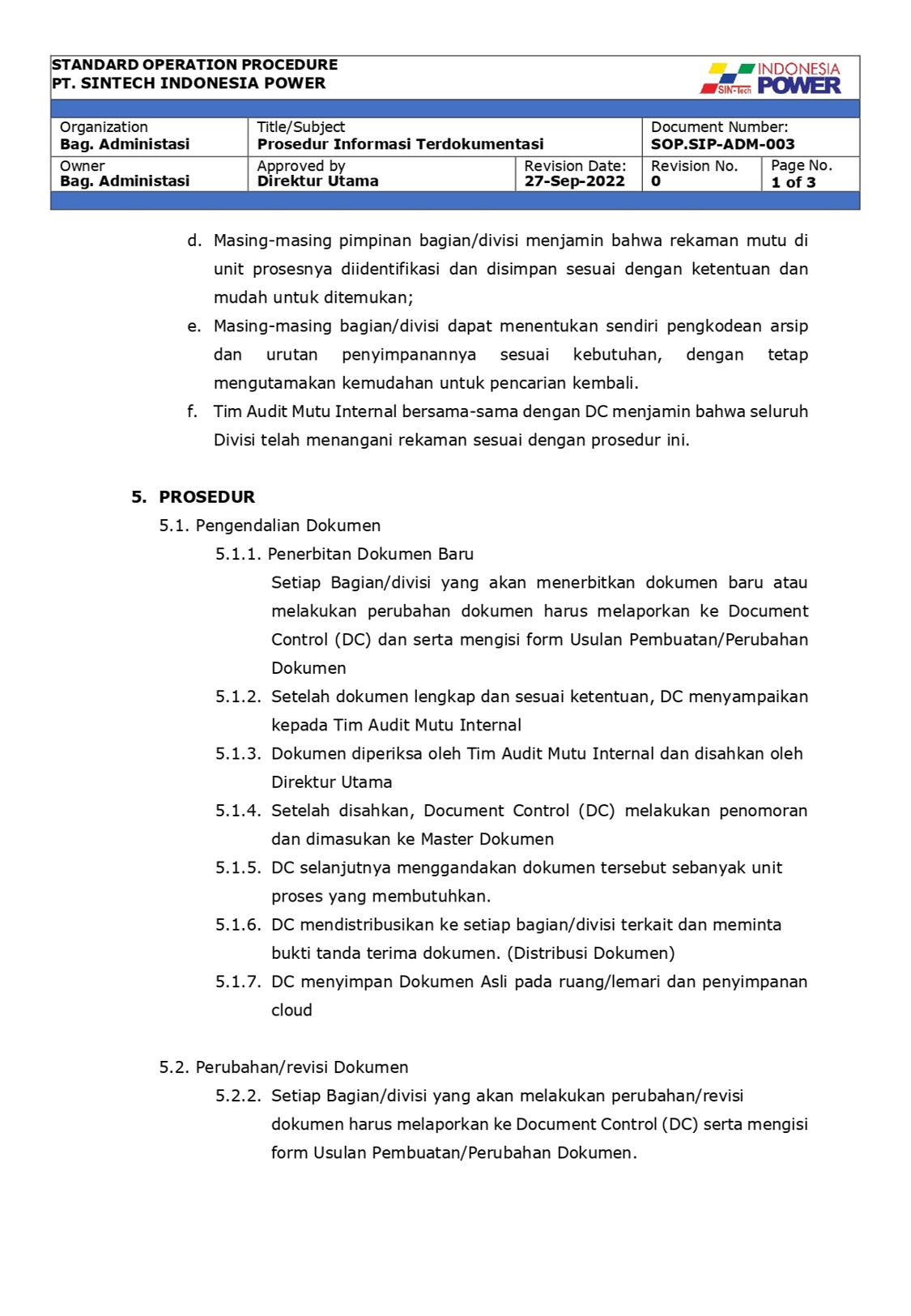 SOP Sintech IP - 3