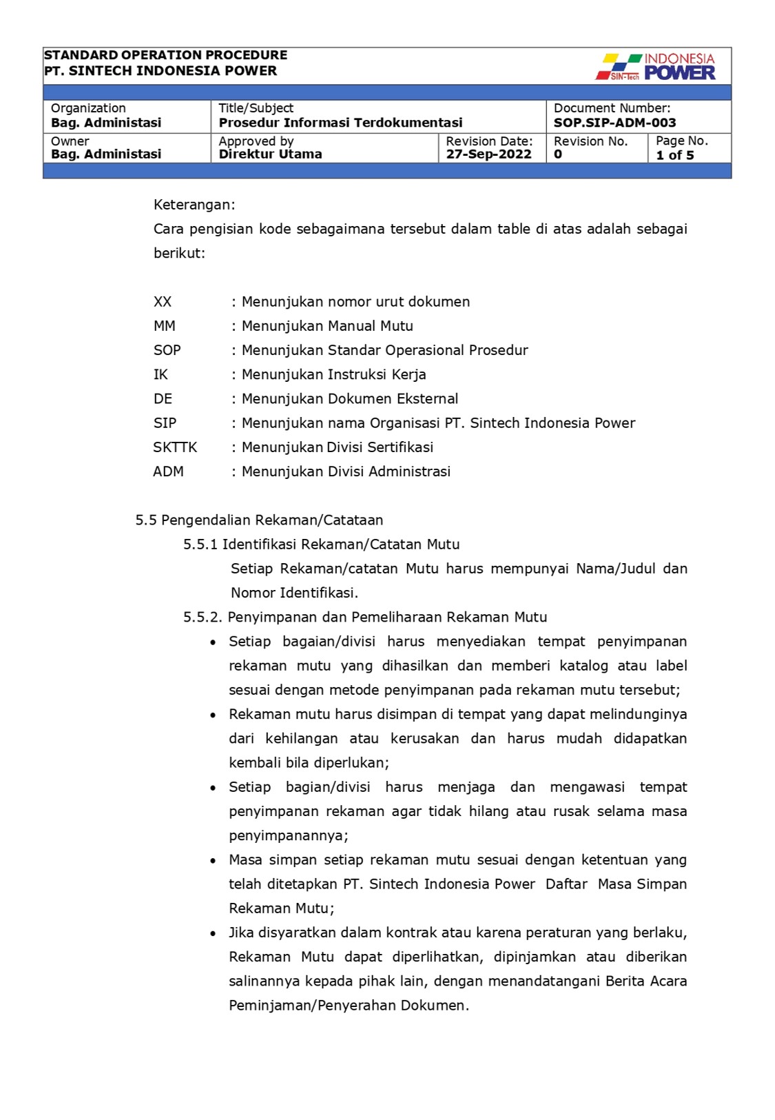 SOP Sintech IP - 5