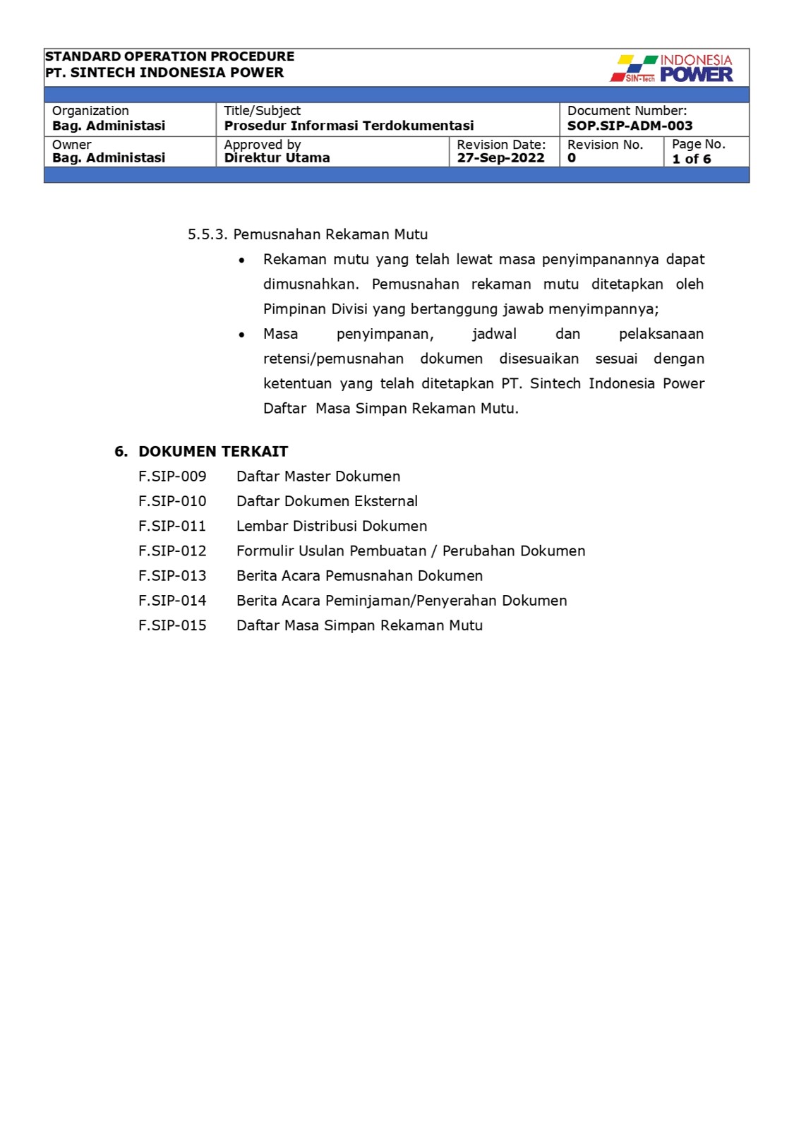 SOP Sintech IP - 6
